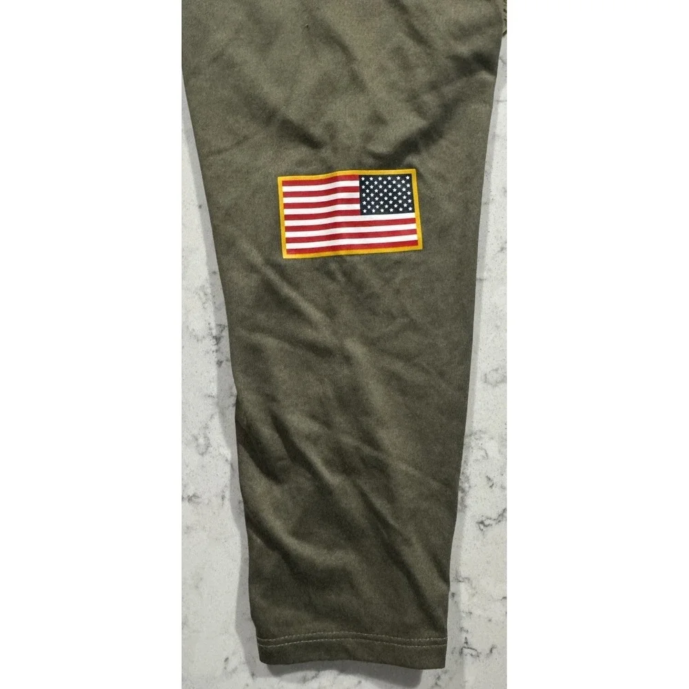 Nike Denver Broncos Salute to Service T-Shirt Womens Medium Green 3/4 Sleeve NFL